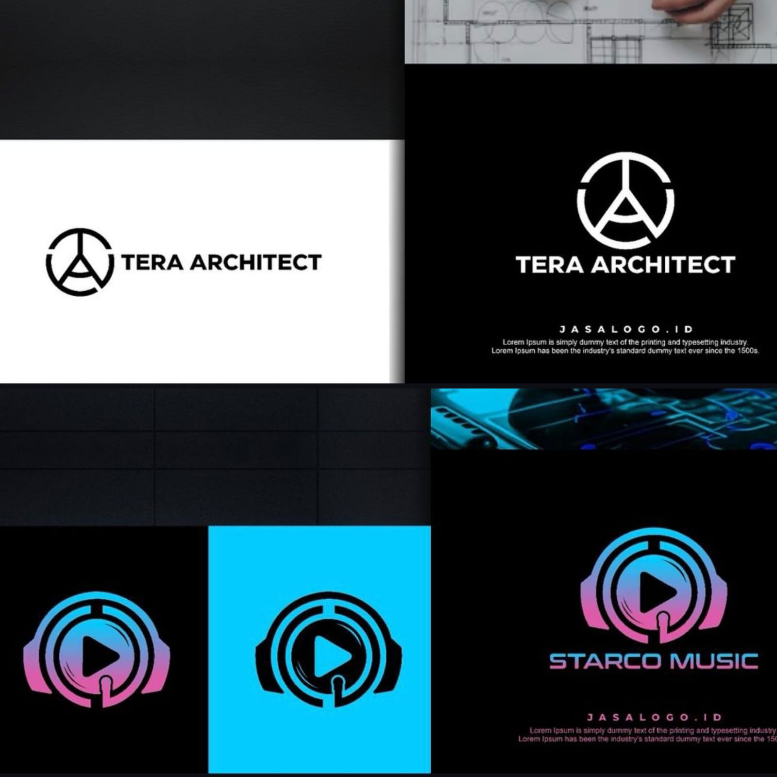 Kelebihan Logo Kombinasi Geometris dan Inisial