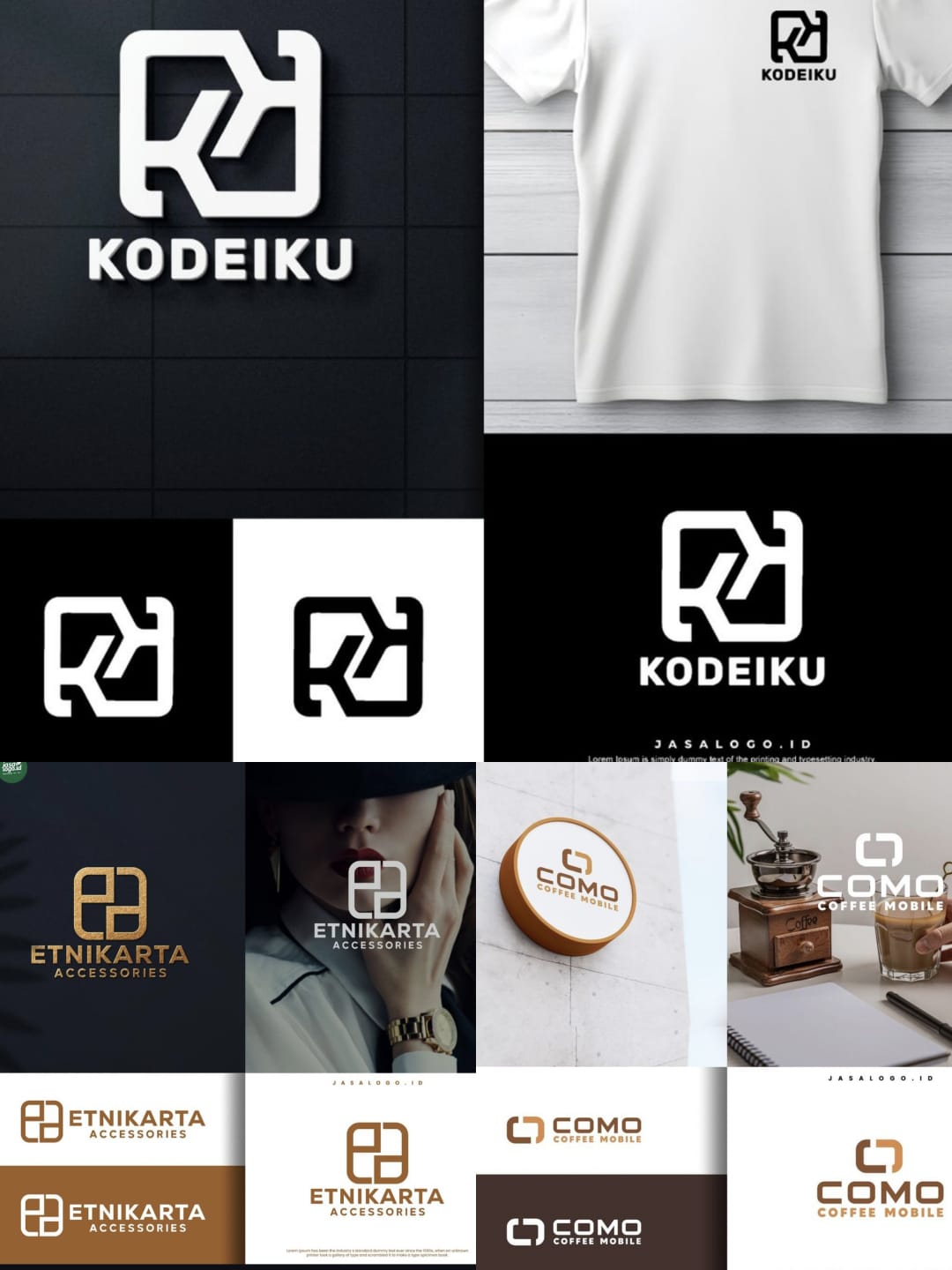 Kelebihan Logo Kombinasi Geometris dan Inisial