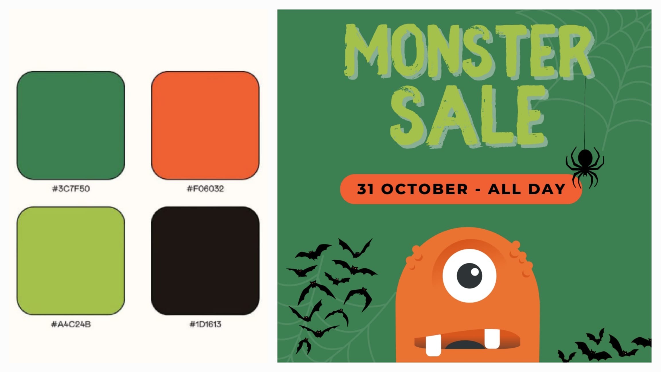 5 Tema Warna Halloween untuk Jenis Desain Berbeda