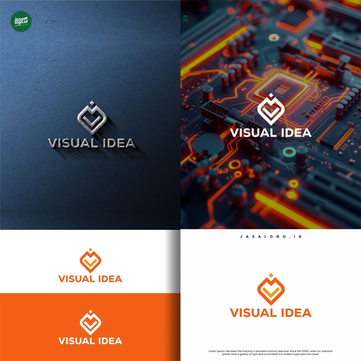 Desain Logo VI Klien Visual IDEA - Jasalogo.id