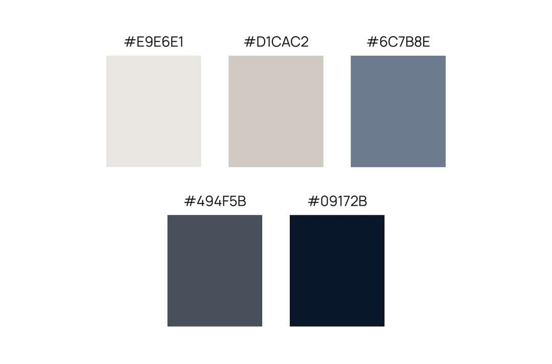 Palet Warna Abu-abu untuk Desain yang Tenang