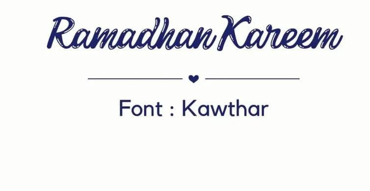 Rekomendasi Font Ramadhan untuk Desain Tema Ramadhan