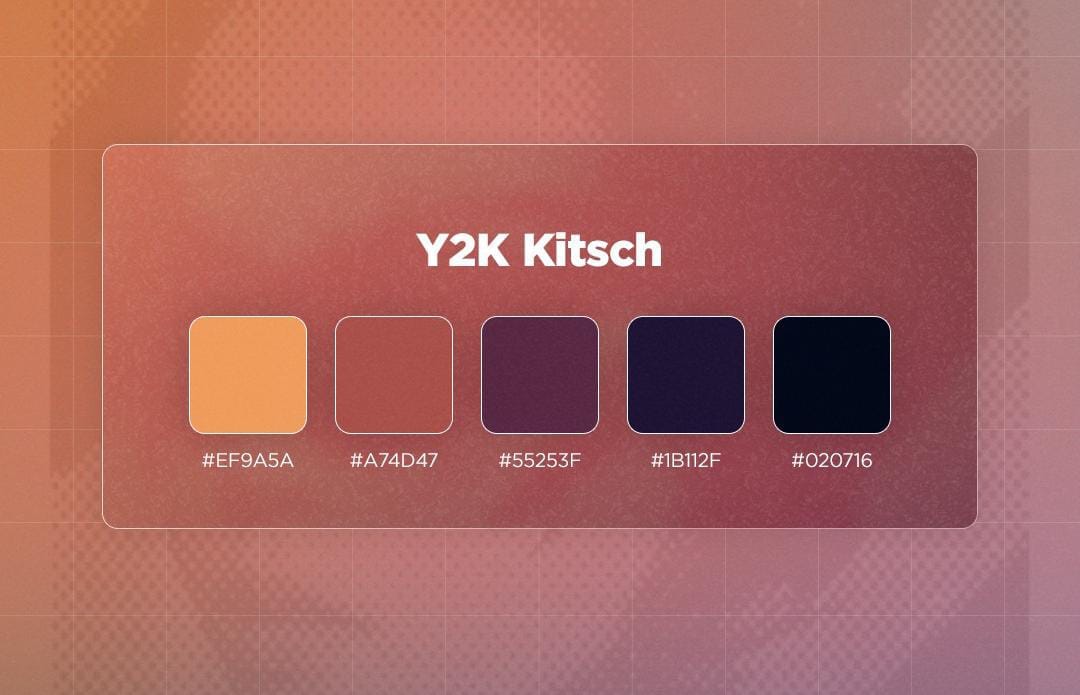 Palet Warna Desain Y2K yang Cerah dan Menarik