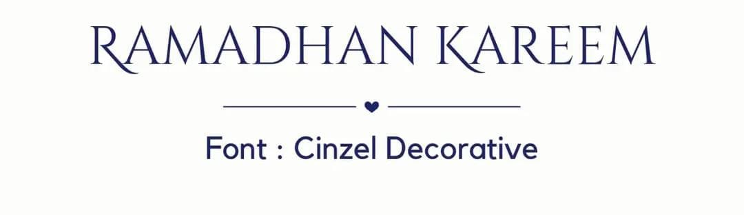 Rekomendasi Font Ramadhan untuk Desain Tema Ramadhan