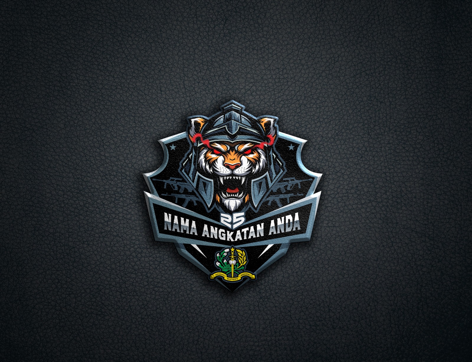 Logo Kepolisian Karakter Macan