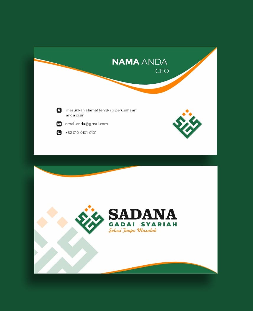 4 Desain Kartu Nama dengan Gaya Formal