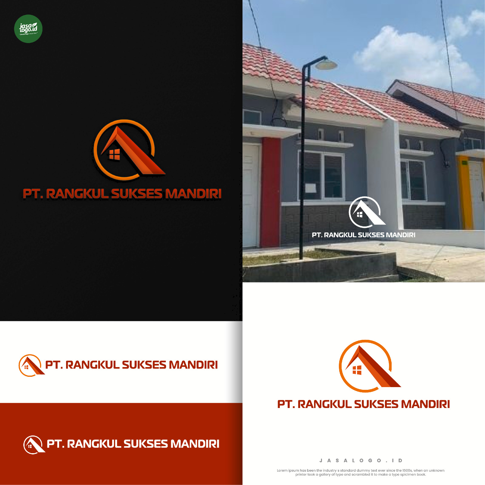 5 Kombinasi Dua Warna Monokrom dalam Desain Logo 