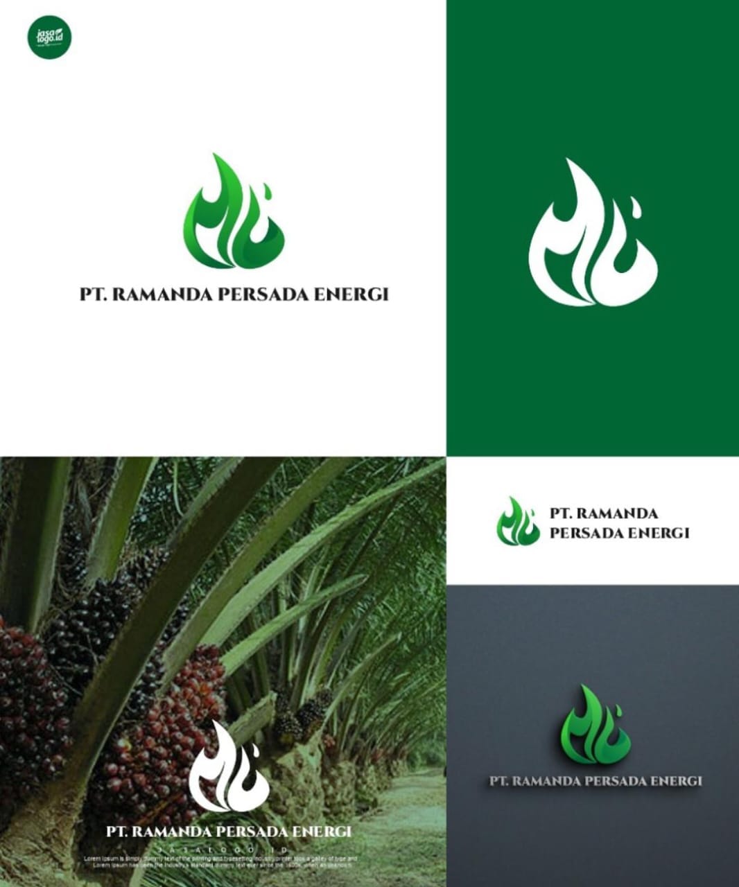 Hijau dalam Berbagai Desain Branding yang Bervariasi