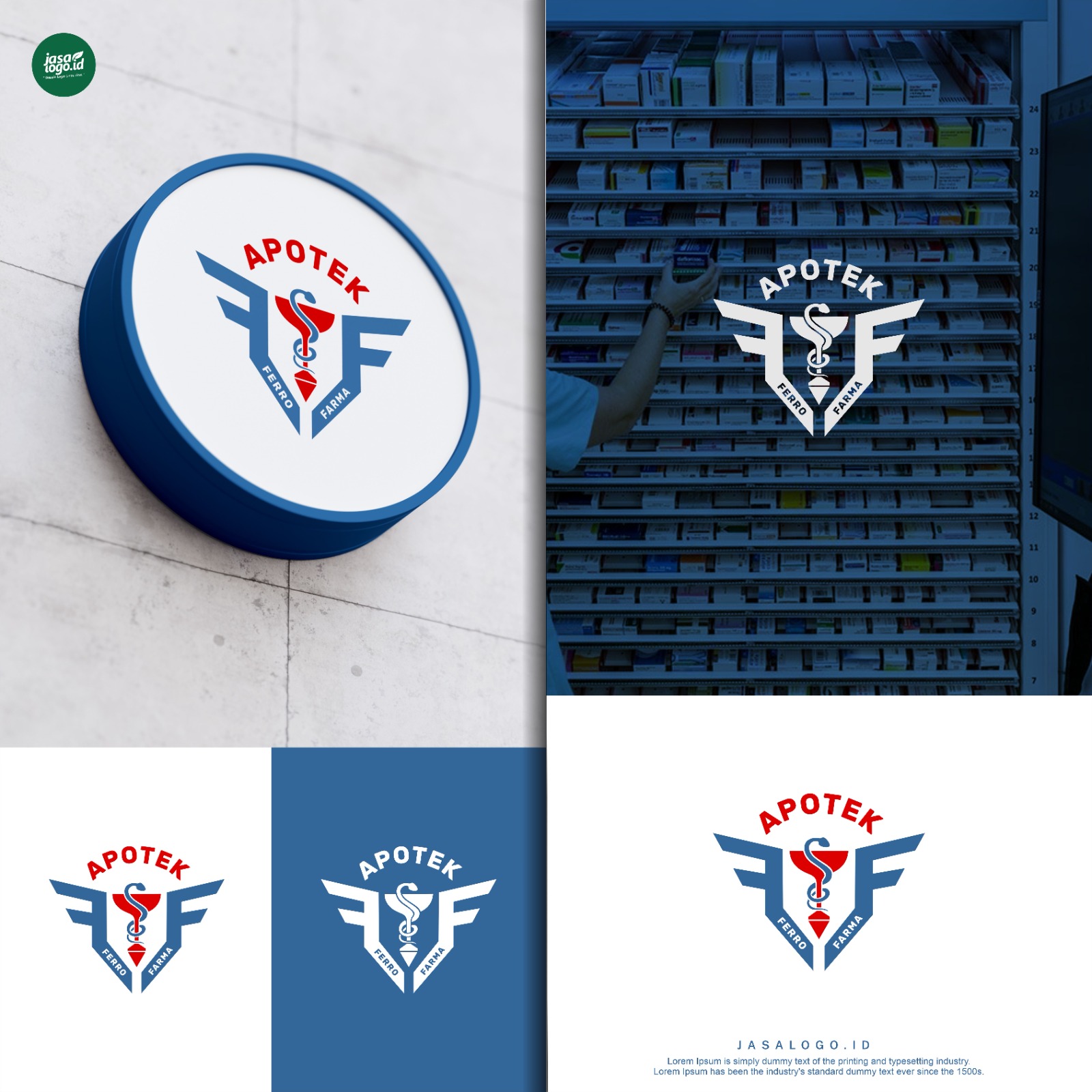 Desain Logo Apotek Ferro Farma Logo Apotek Ferro Farma