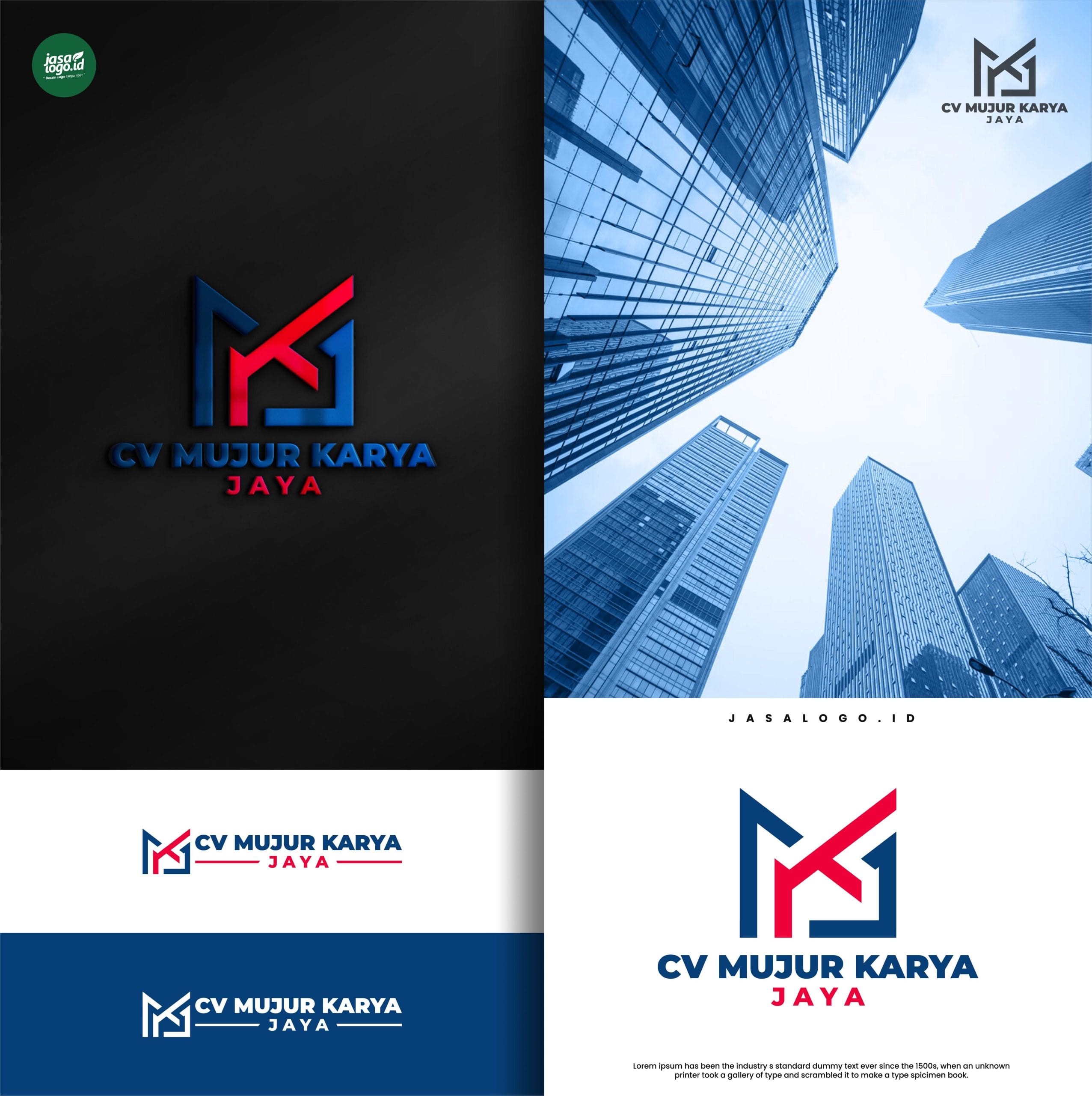 Kombinasi Warna Kontras dalam Desain Logo Inisial