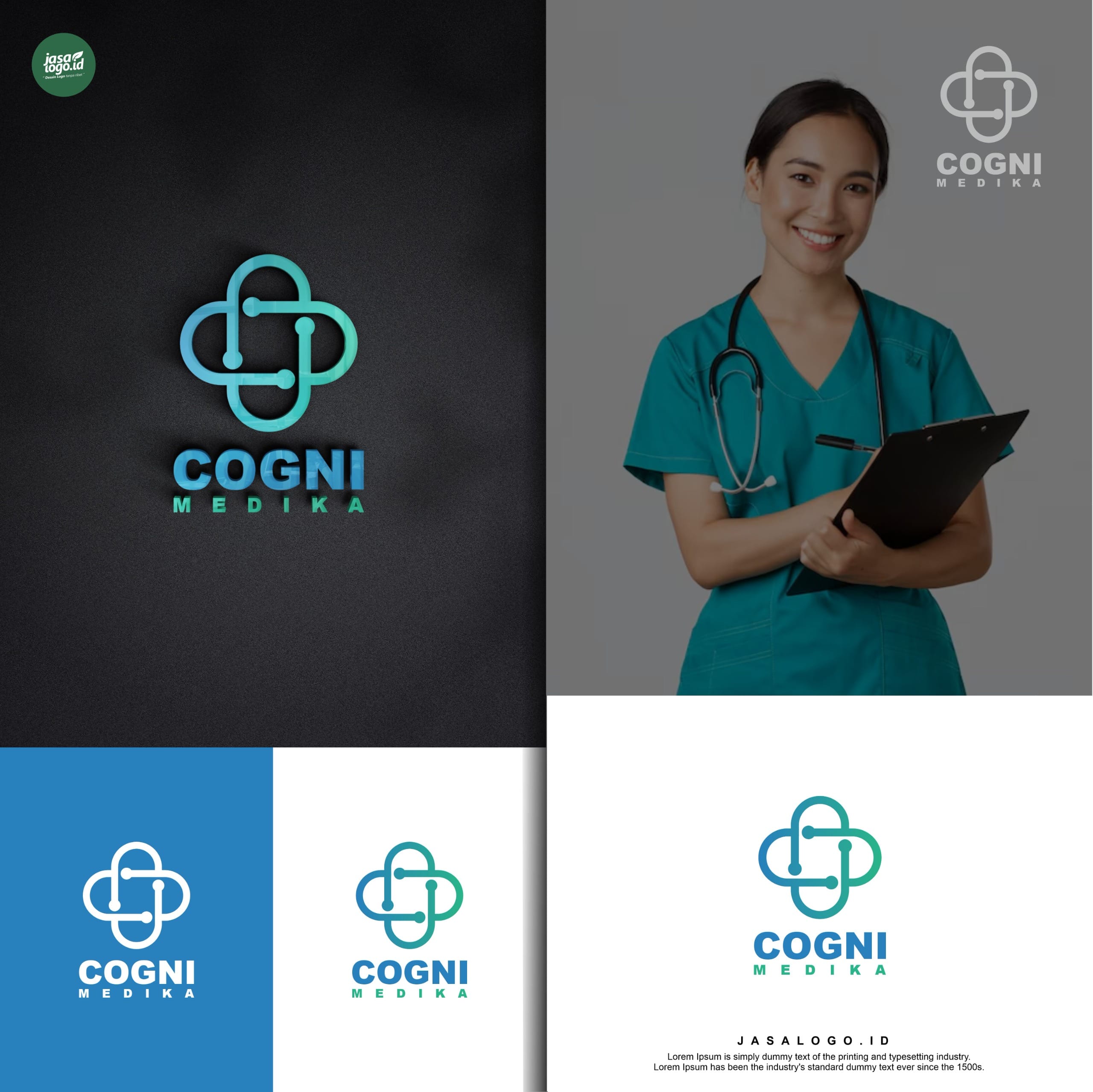 Kombinasi Warna Logo Kesehatan yang Membangun Kepercayaan