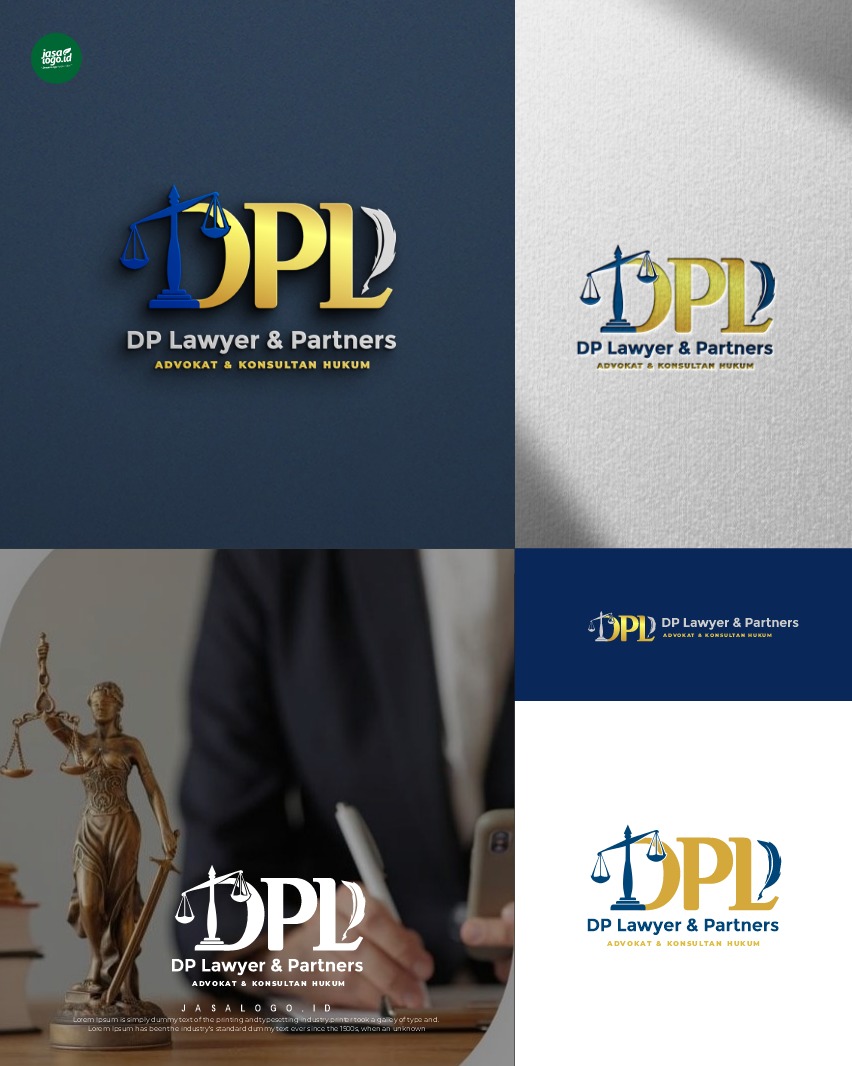 Desain Logo DP Lawyers & Partners Logo Firma Hukum DP Lawyers dan Partners