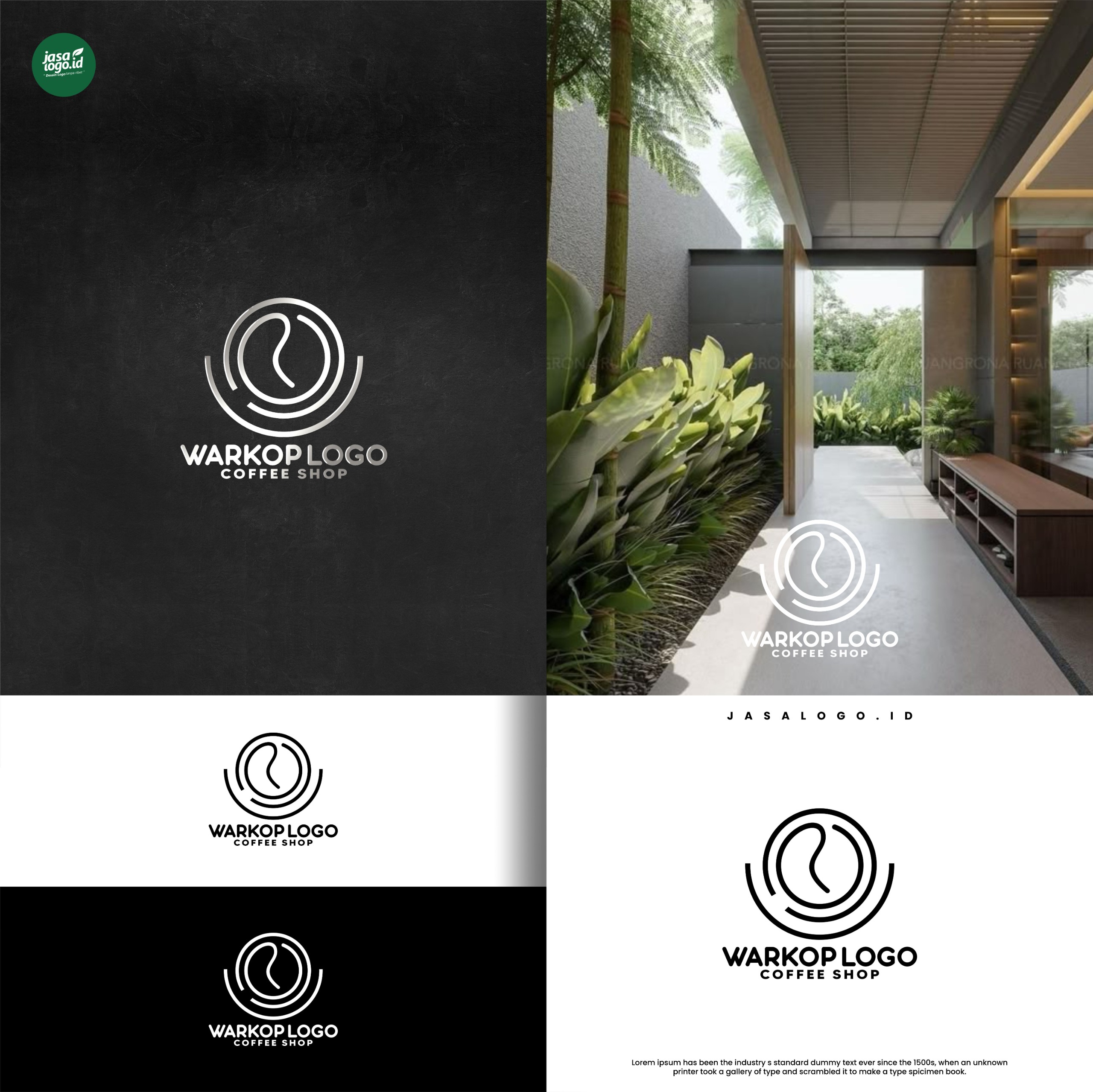 4 Style Font Desain Logo Coffee yang Berbeda