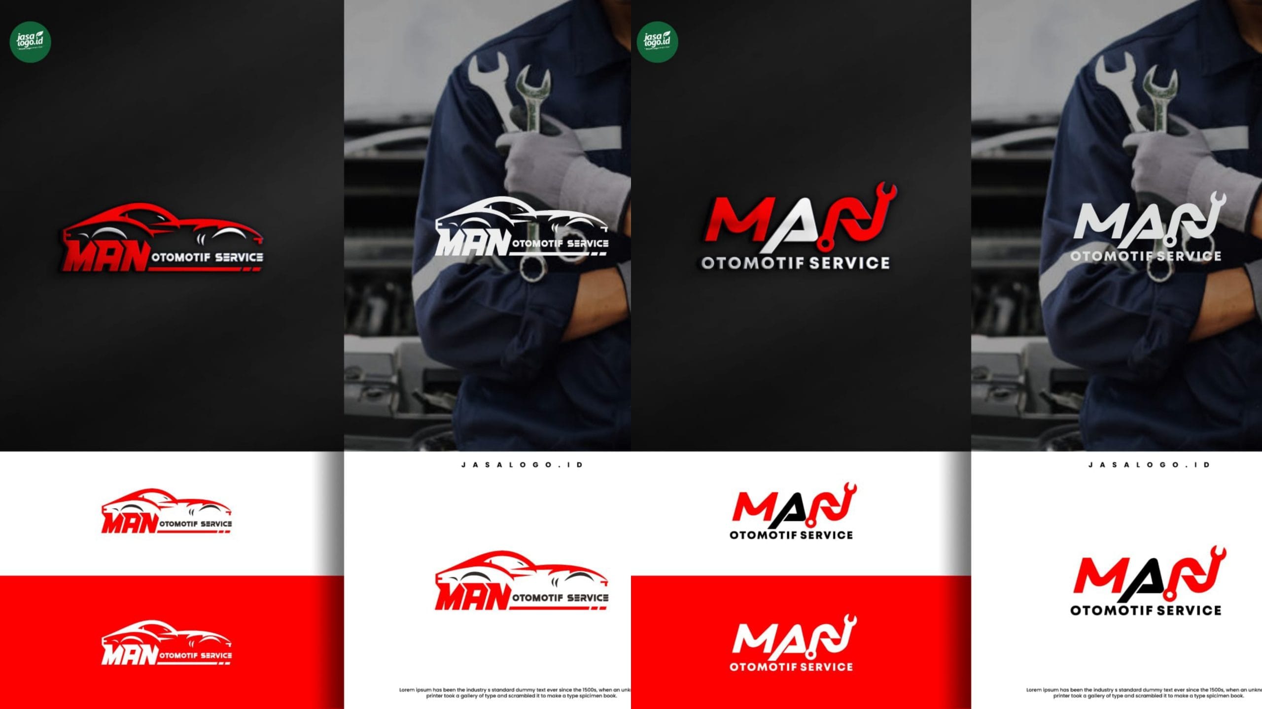 Perbedaan Dua Style Desain Logo Man Otomotif
