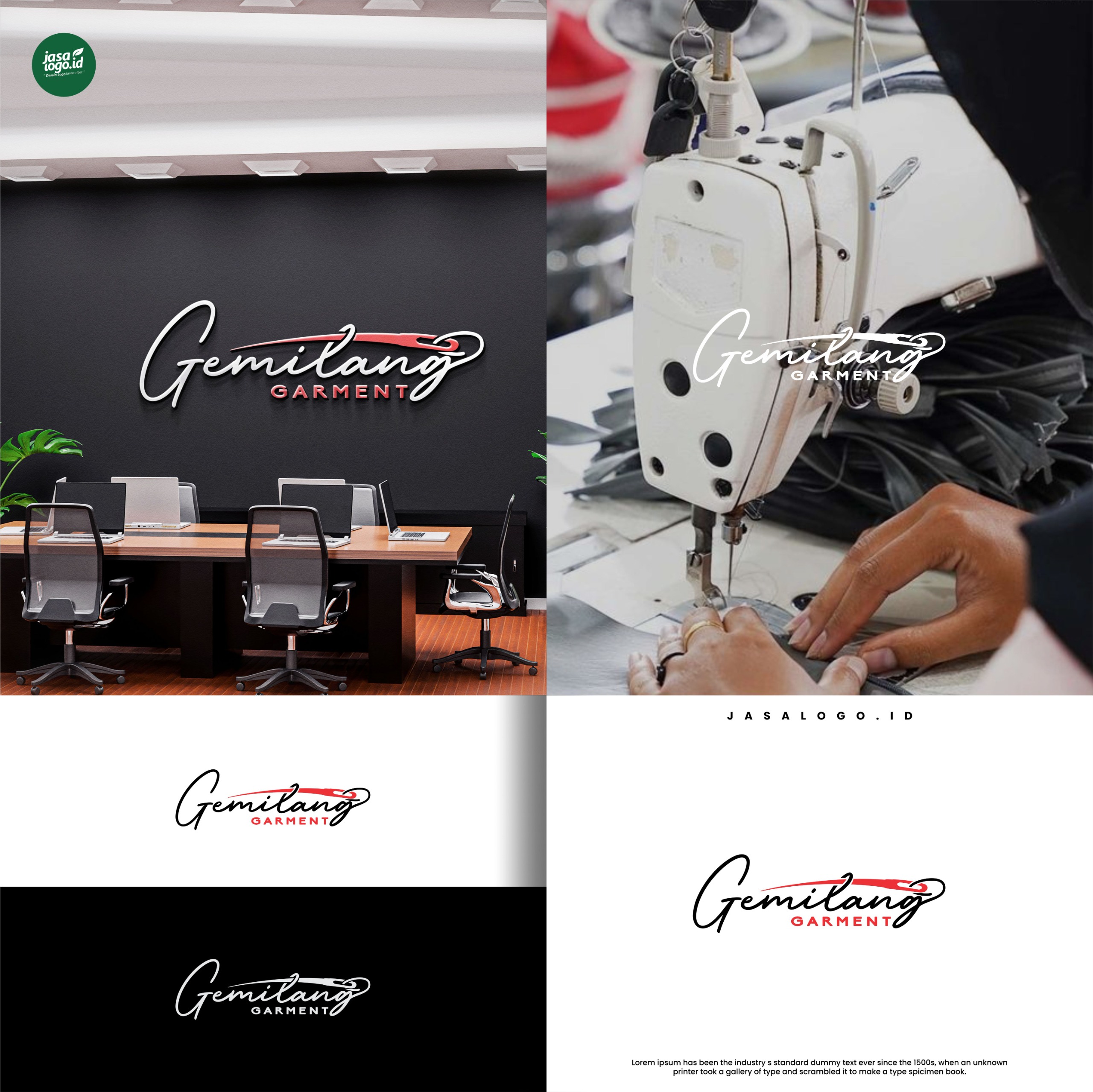 Style Tipografi Geometris dan Script dalam Logo Wordmark