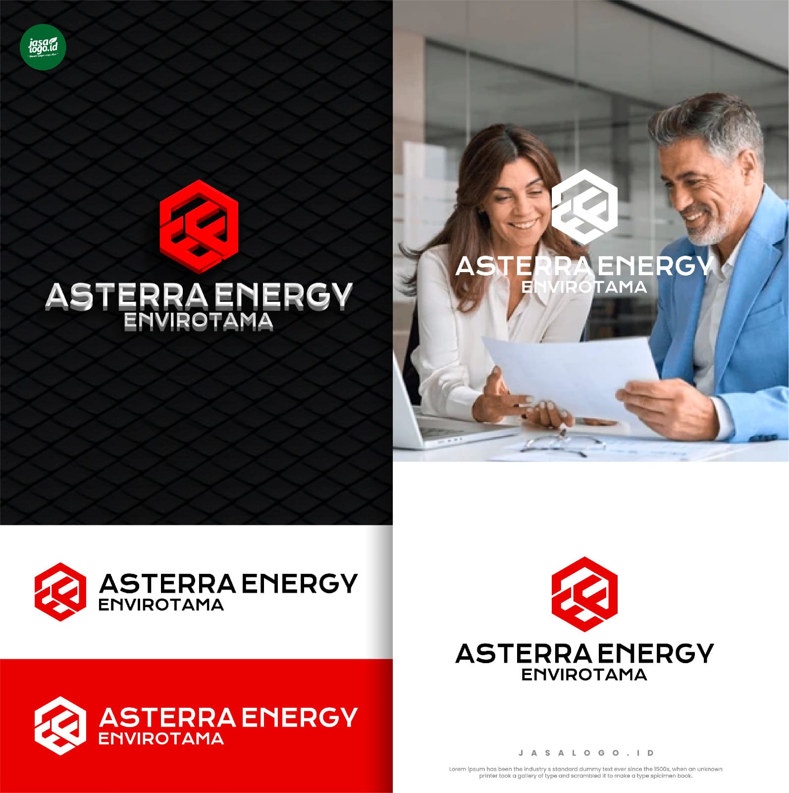 Desain Logo Asterra Energy Envirotama