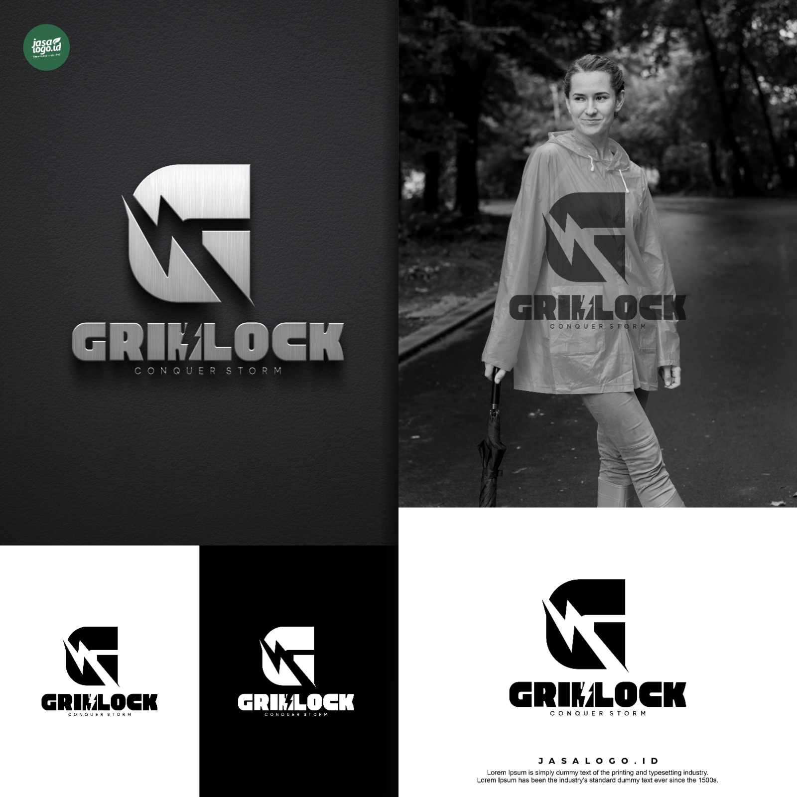 Desain Logo Grimlock