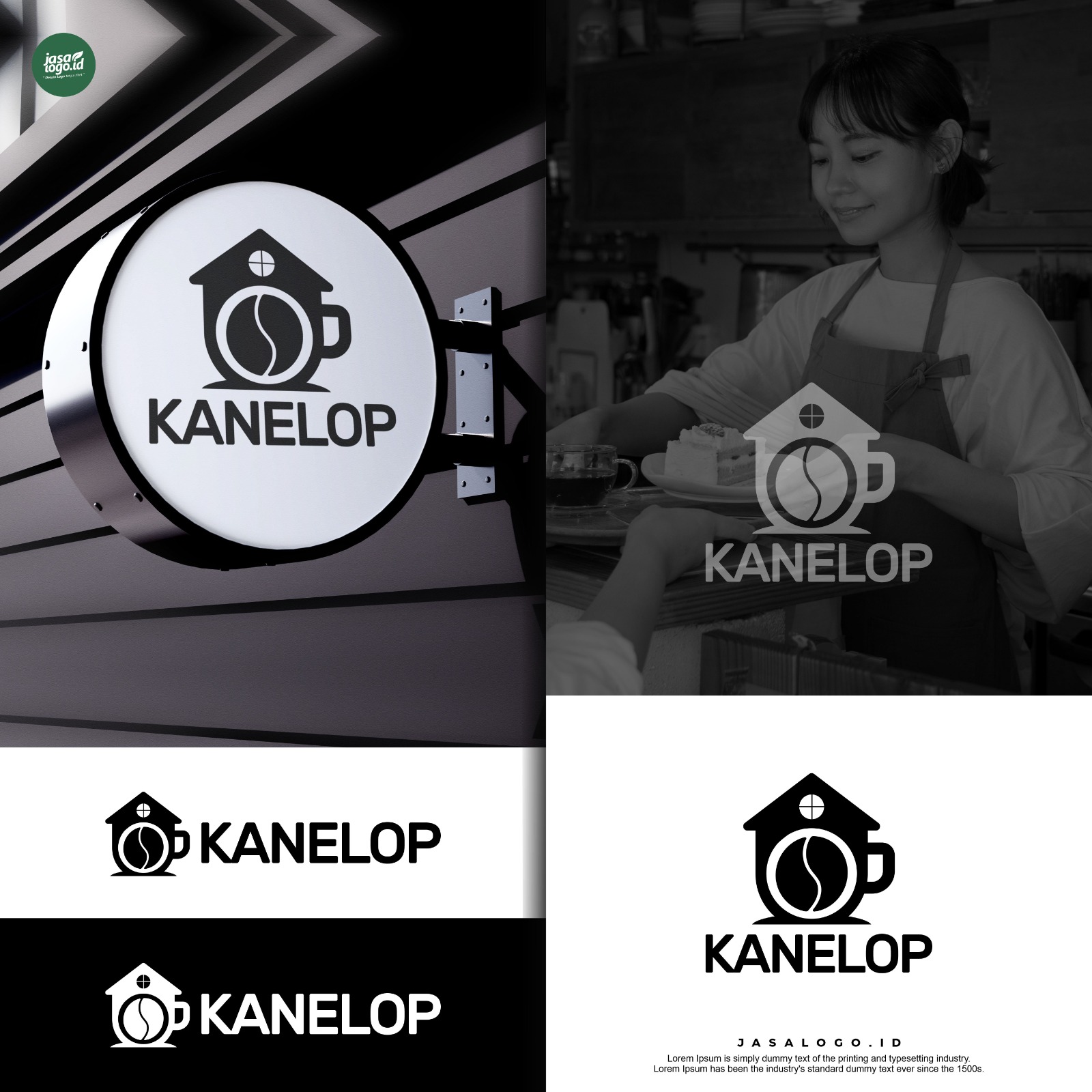 Desain logo Kanelop