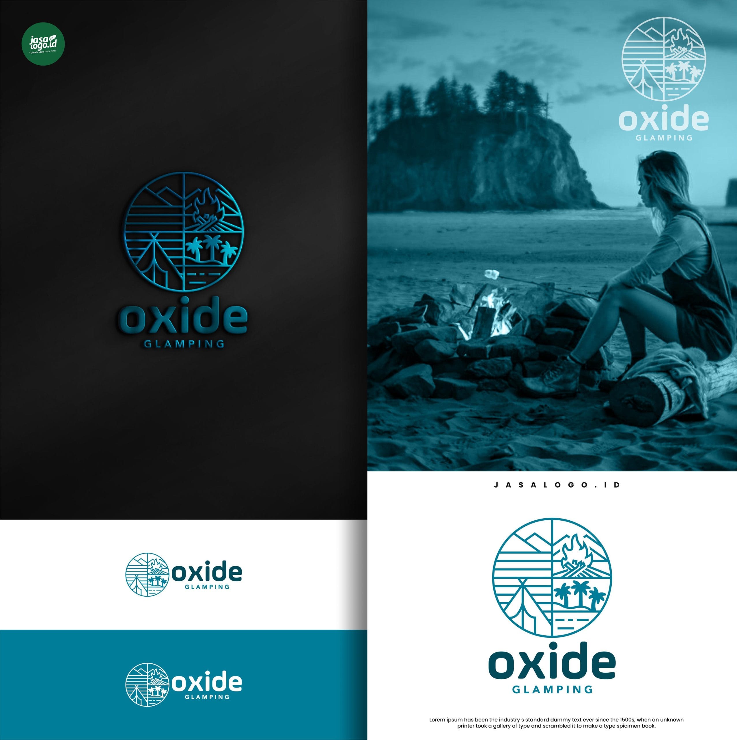 Desain logo Oxide Glamping
