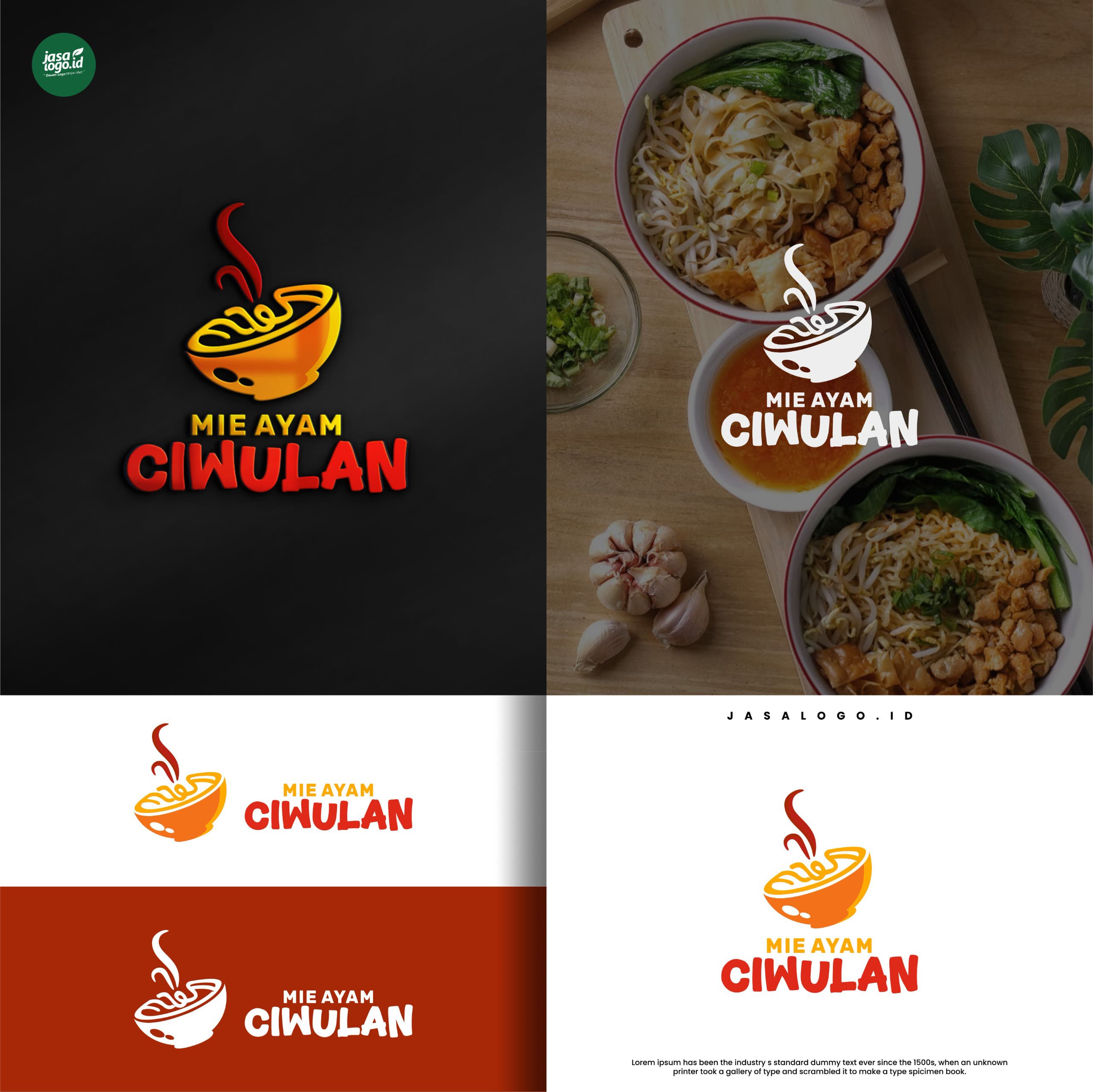 Desain Logo Mie Ayam Ciwulan Desain logo Mie Ayam Ciwulan