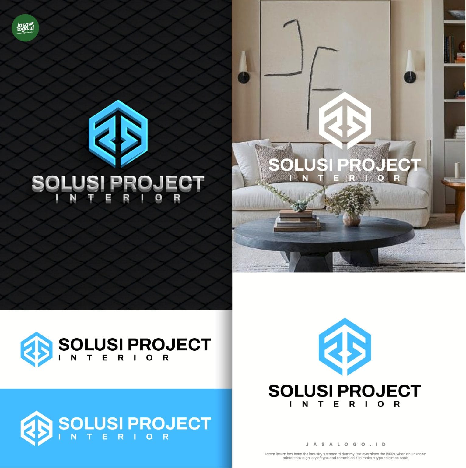 Desain Logo Interior - Solusi Project Interior - Jasalogo.id