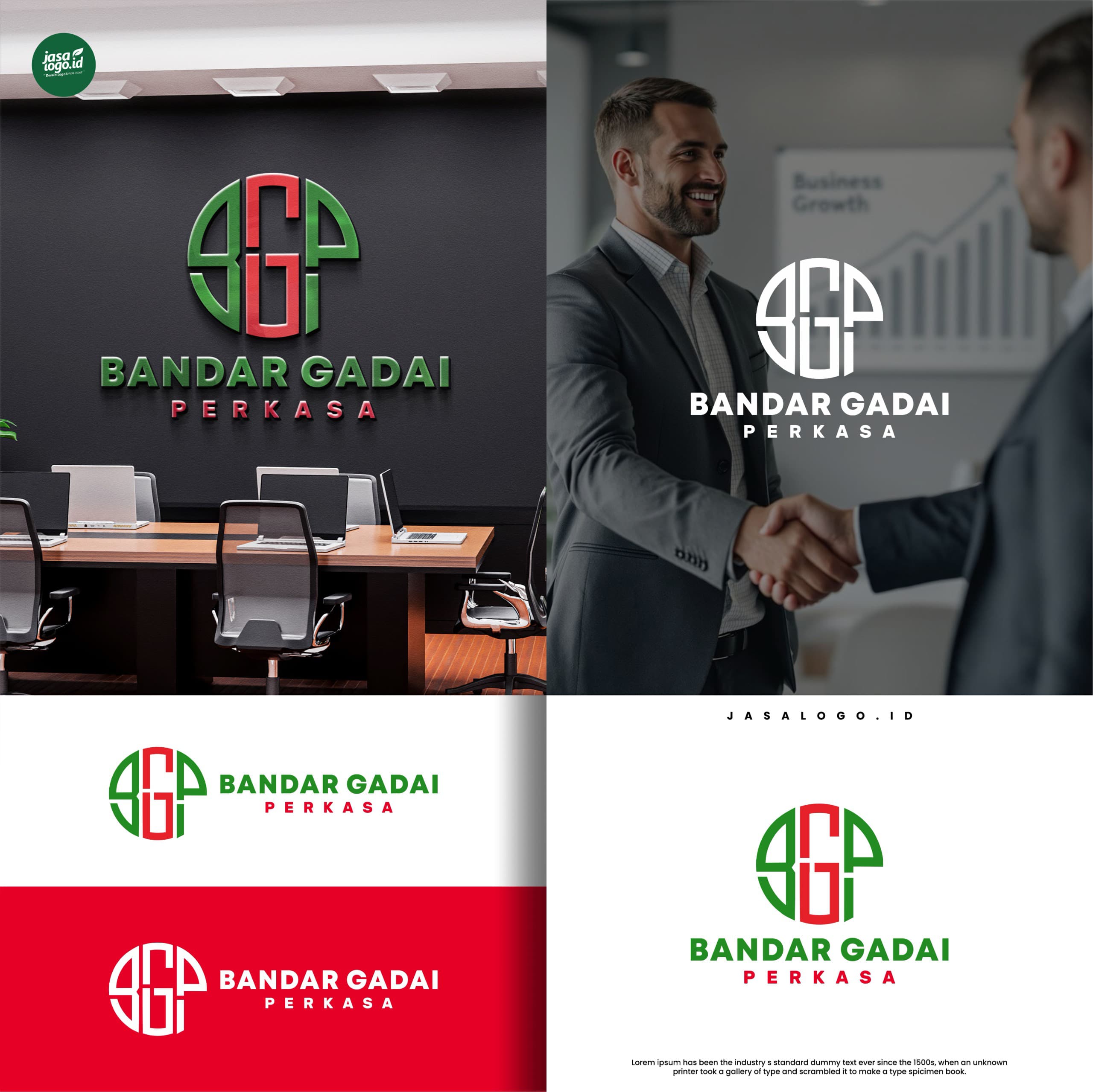 Desain Logo Bandar Gadai Perkasa Estetika Logo Inisial Lingkaran dari Filosofi dan Dari Tarik Visualnya