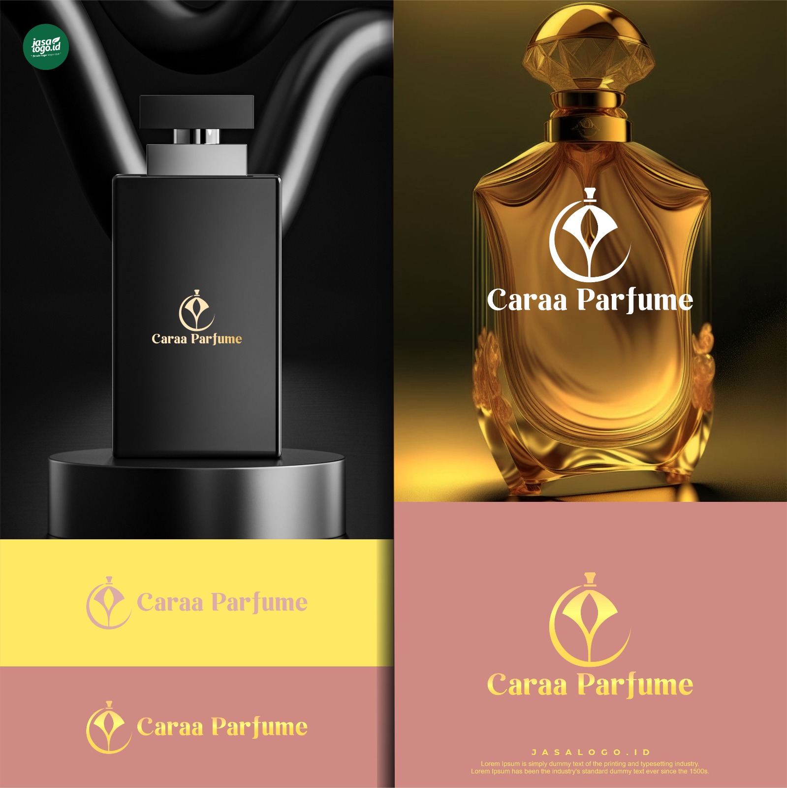 Peran Warna Hitam, Pastel, dan Emas dalam Logo Parfum