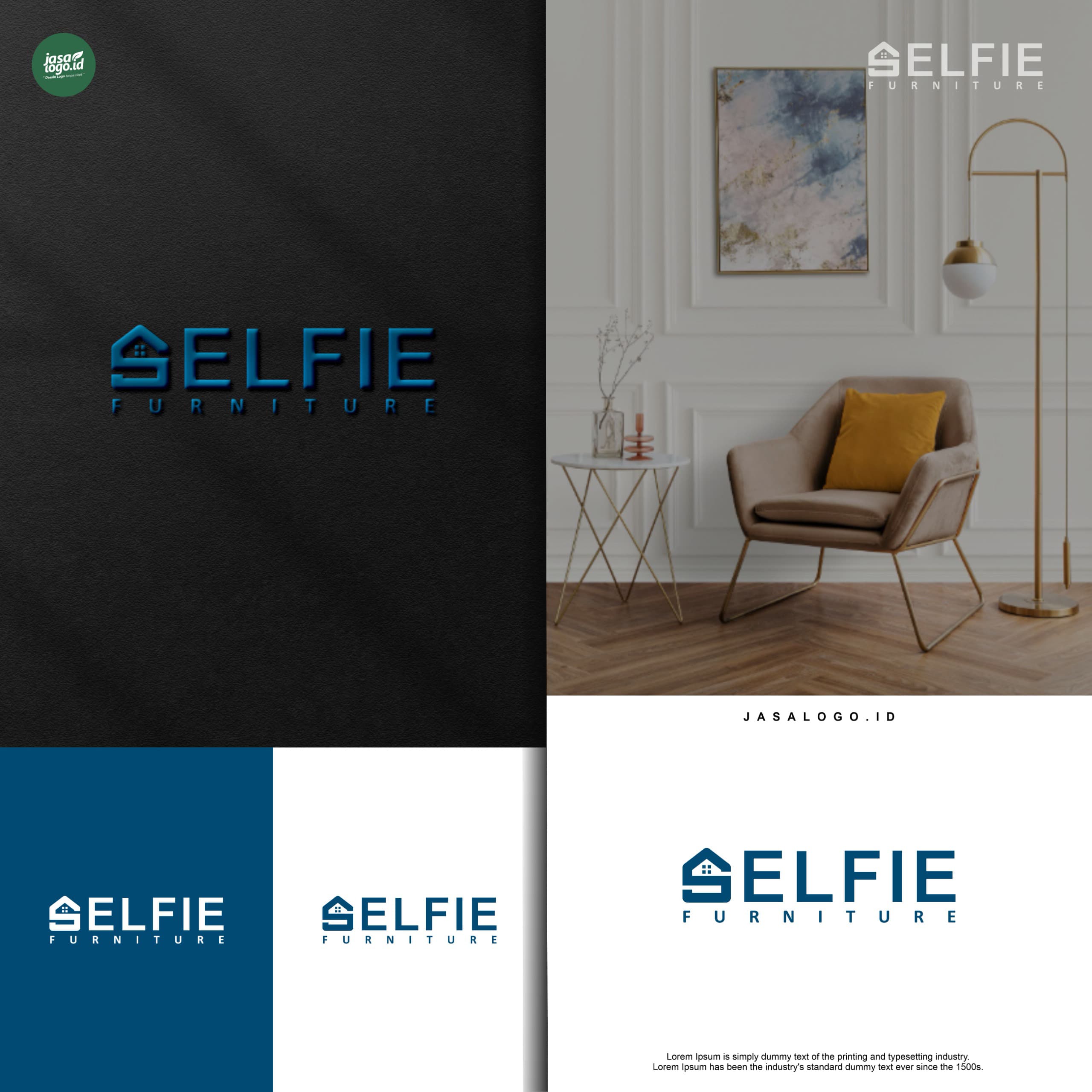 Desain Logo Brand Furnitur - Selfie Furniture