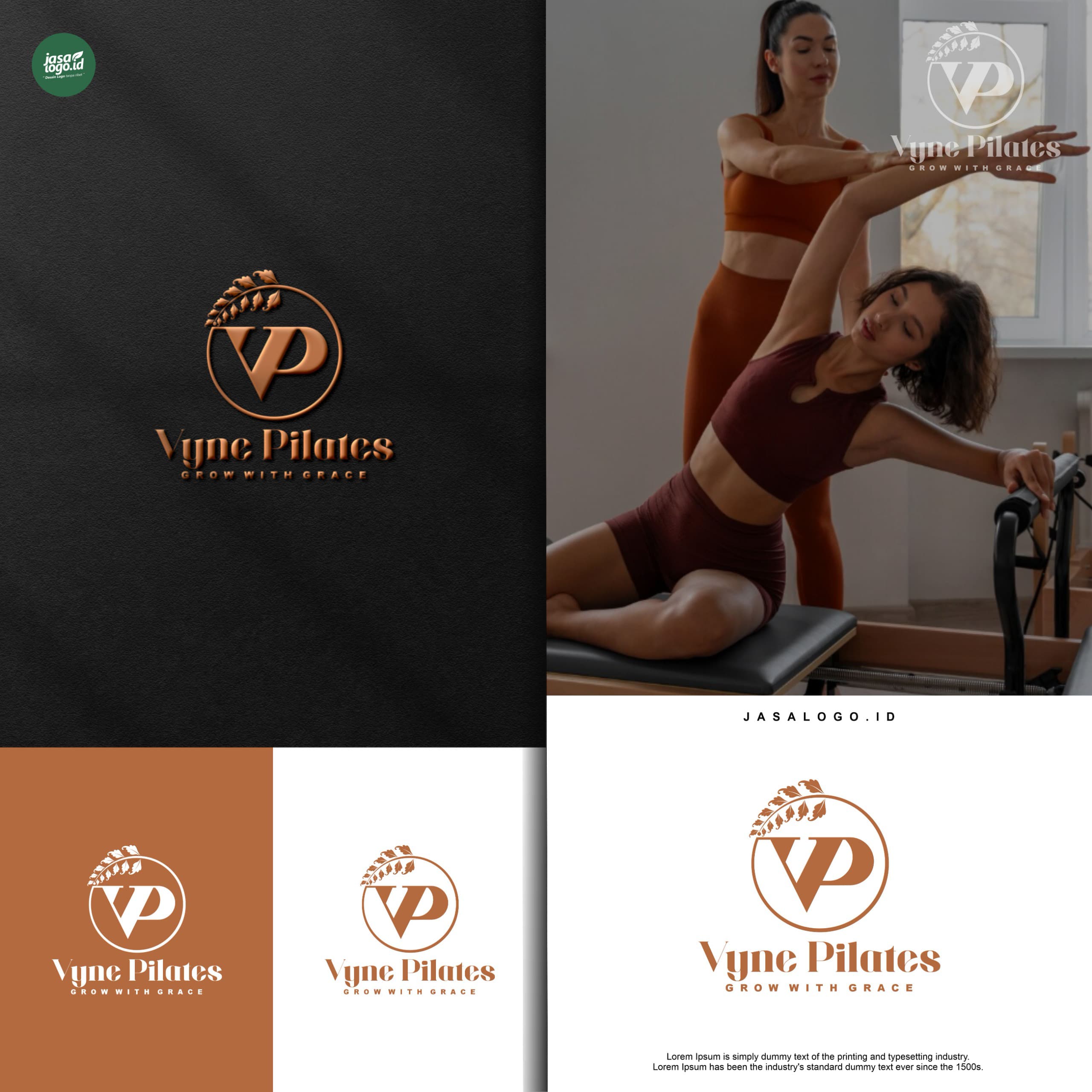 Desain Logo Olahraga - Vyne Pilates