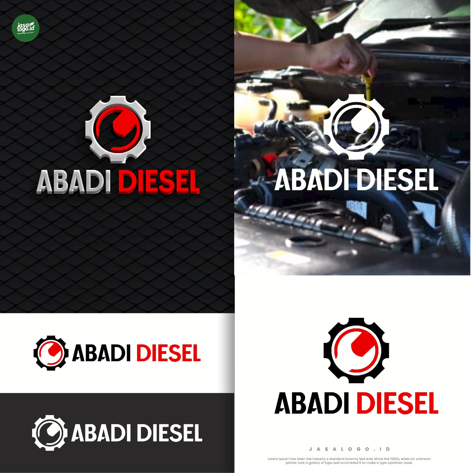 Kesan Kombinasi Warna Merah dan Hitam dalam Desain Logo 