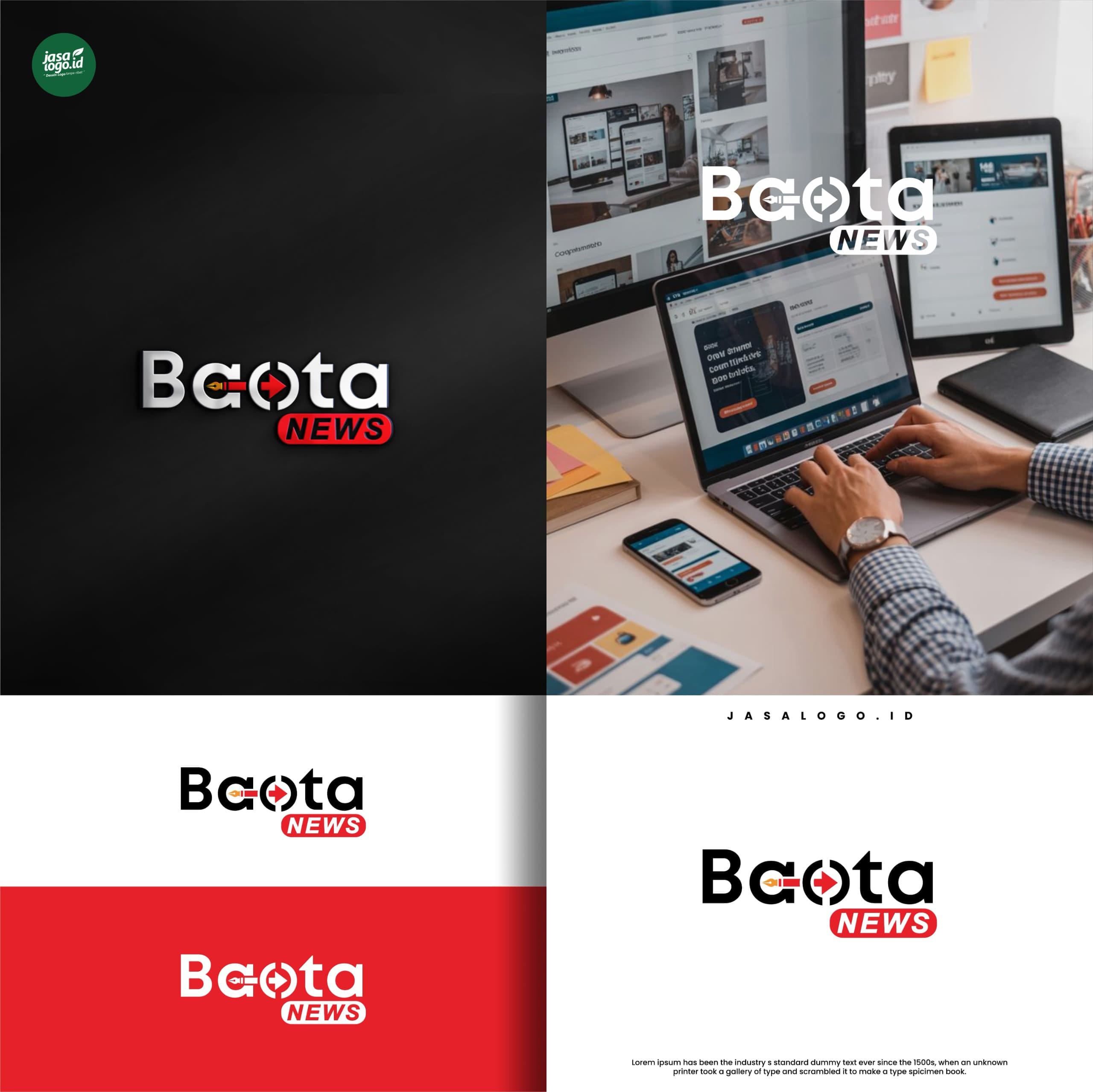 Kesan Kombinasi Warna Merah dan Hitam dalam Desain Logo 