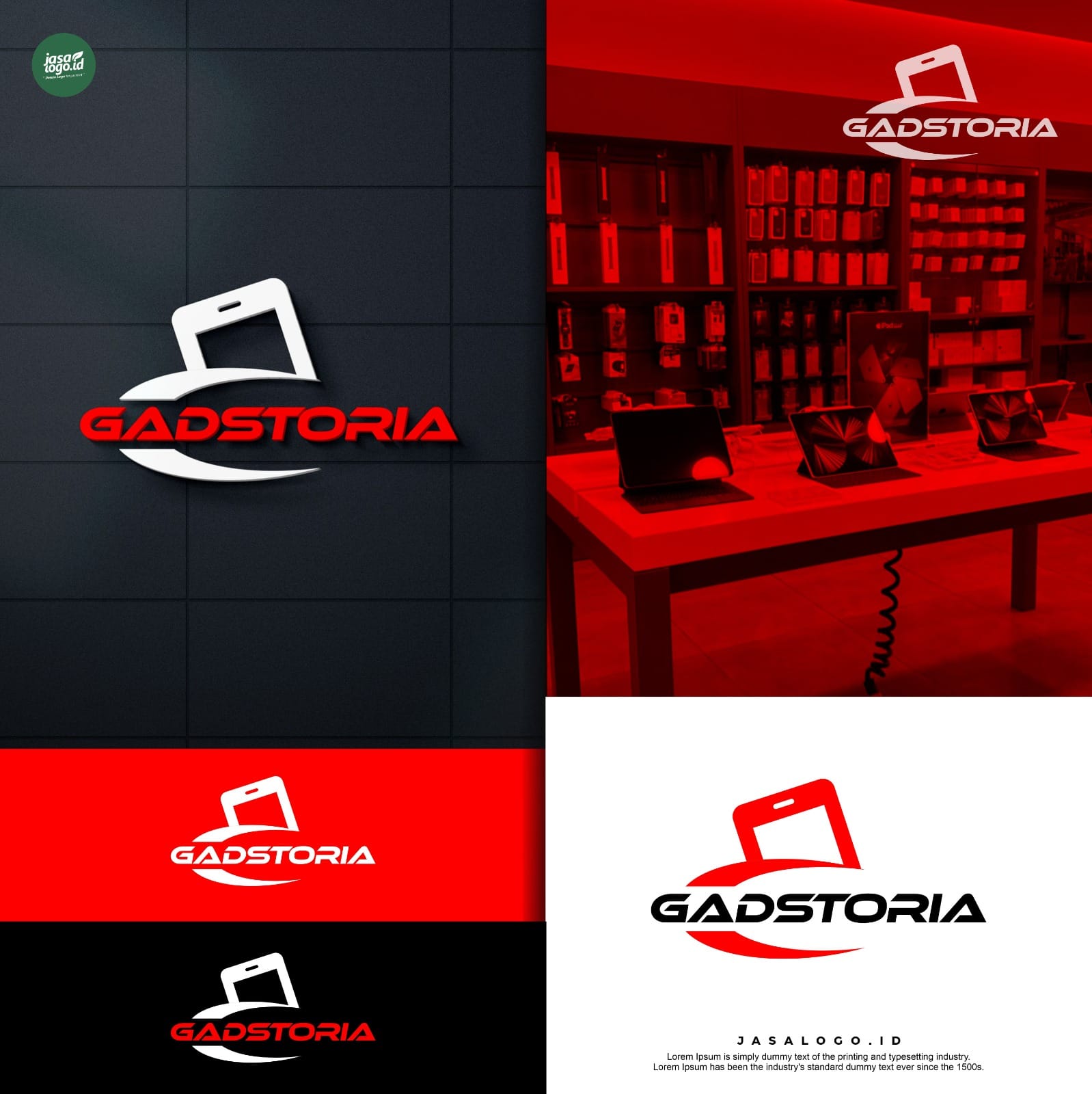 Kesan Kombinasi Warna Merah dan Hitam dalam Desain Logo 