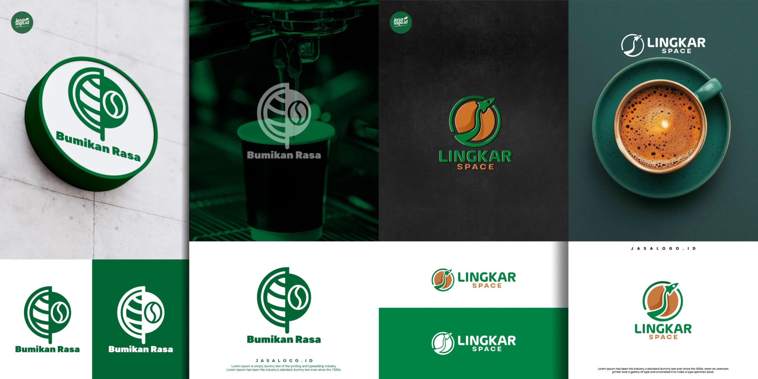 Dominasi Gaya Visual Desain Logo Brand Kopi dan Cafe