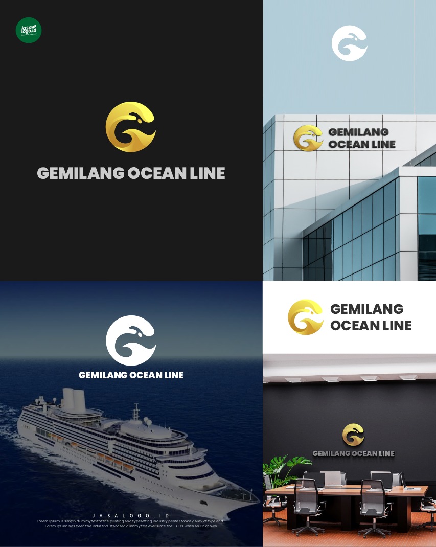 Desain Logo Gemilang Ocean Line Rahasia Penggunaan Gradasi Warna dalam Desain Logo
