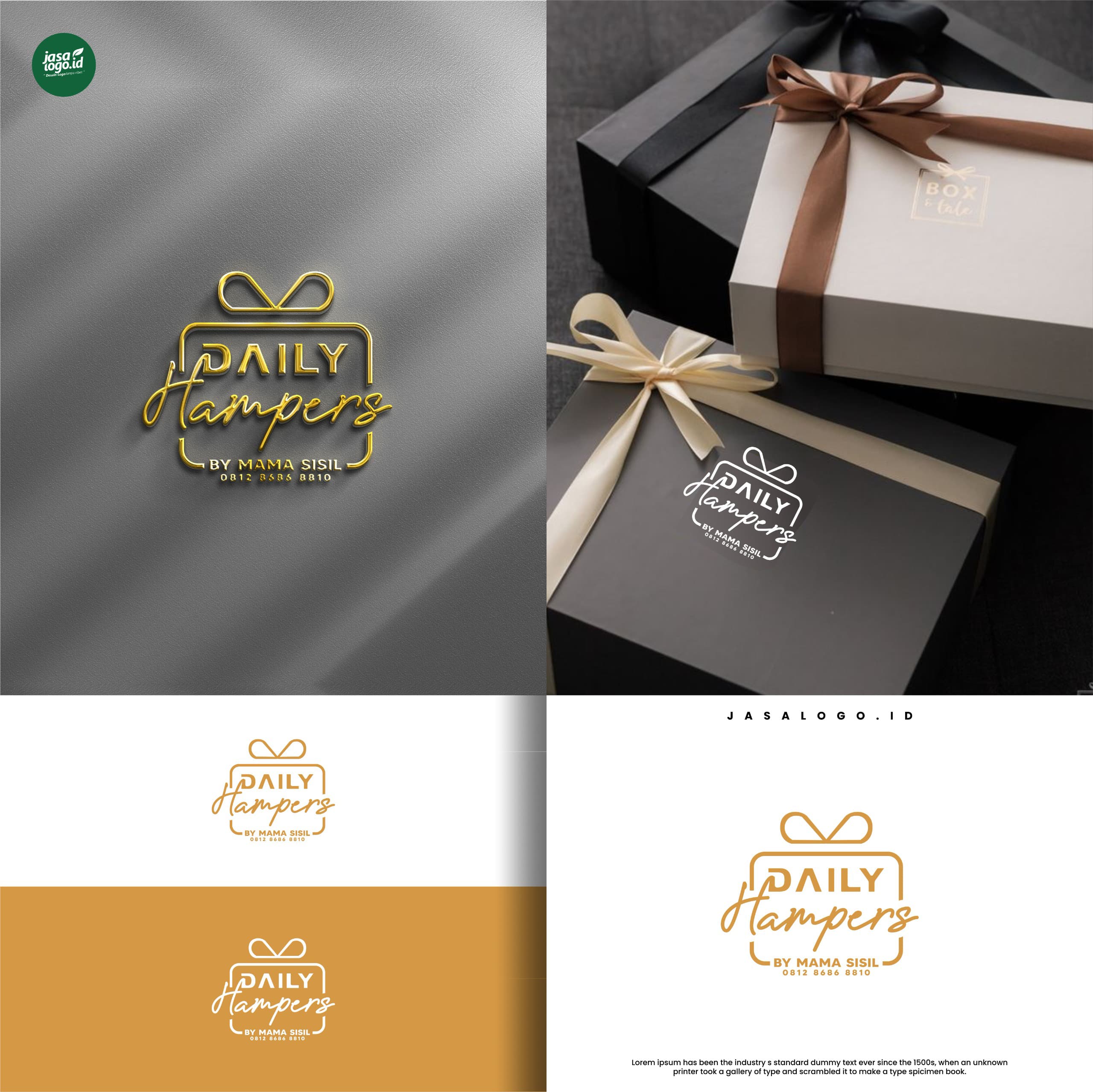 Desain Logo Brand Hampers Daily Hampers by Mama Sisil