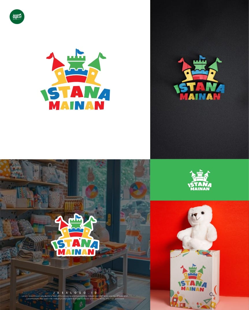 Desain Logo Anak-anak Istana Mainan