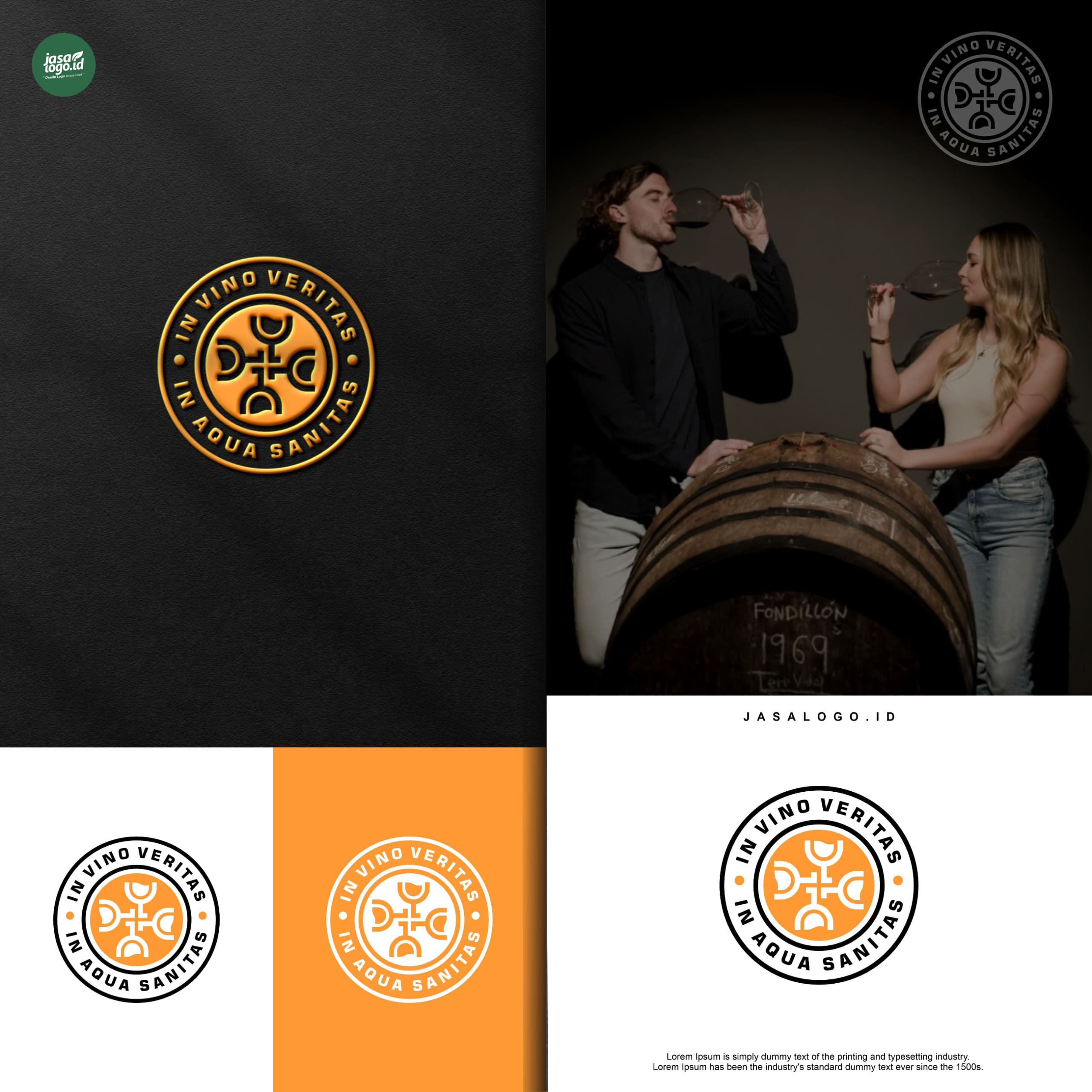 Gaya Elemen Visual dalam Desain Logo Emblem Modern