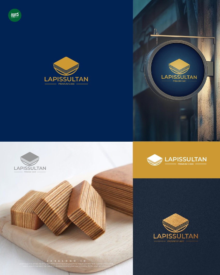 Desain Logo Bakery Lapis Sultan Premium Cake