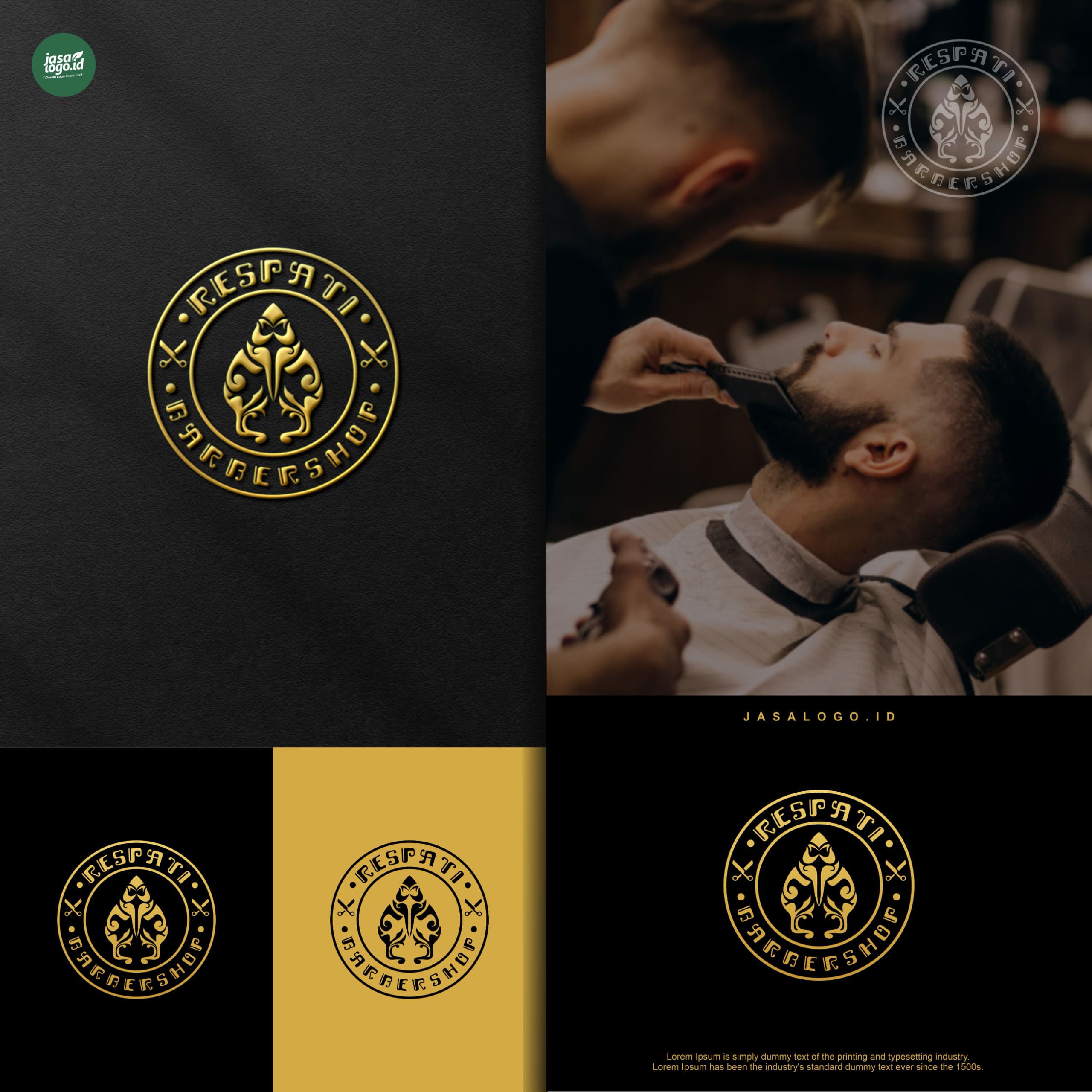 Logo Respati Barbershop