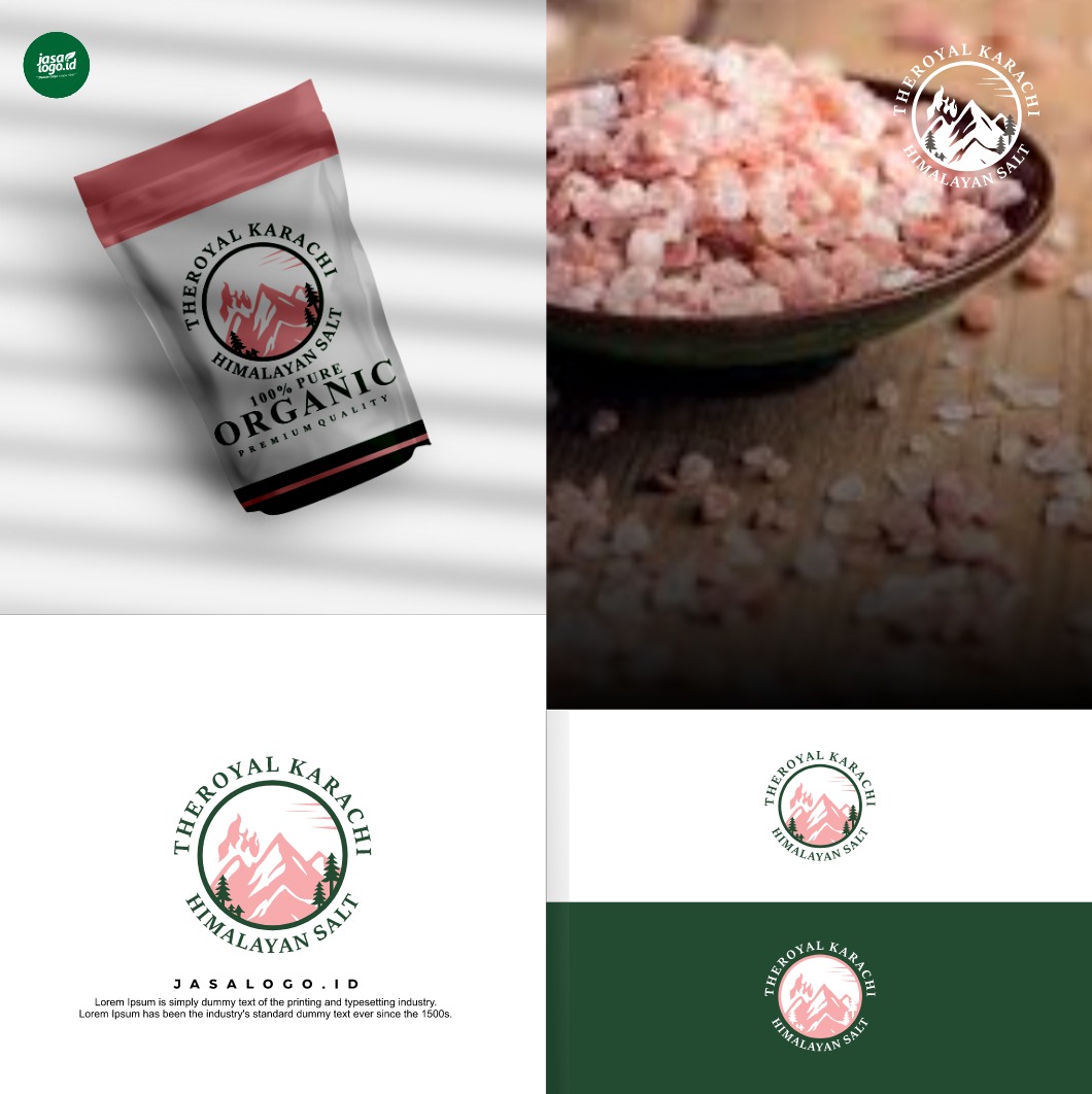 Tren Desain Logo Brand Warna Hijau dan Pink