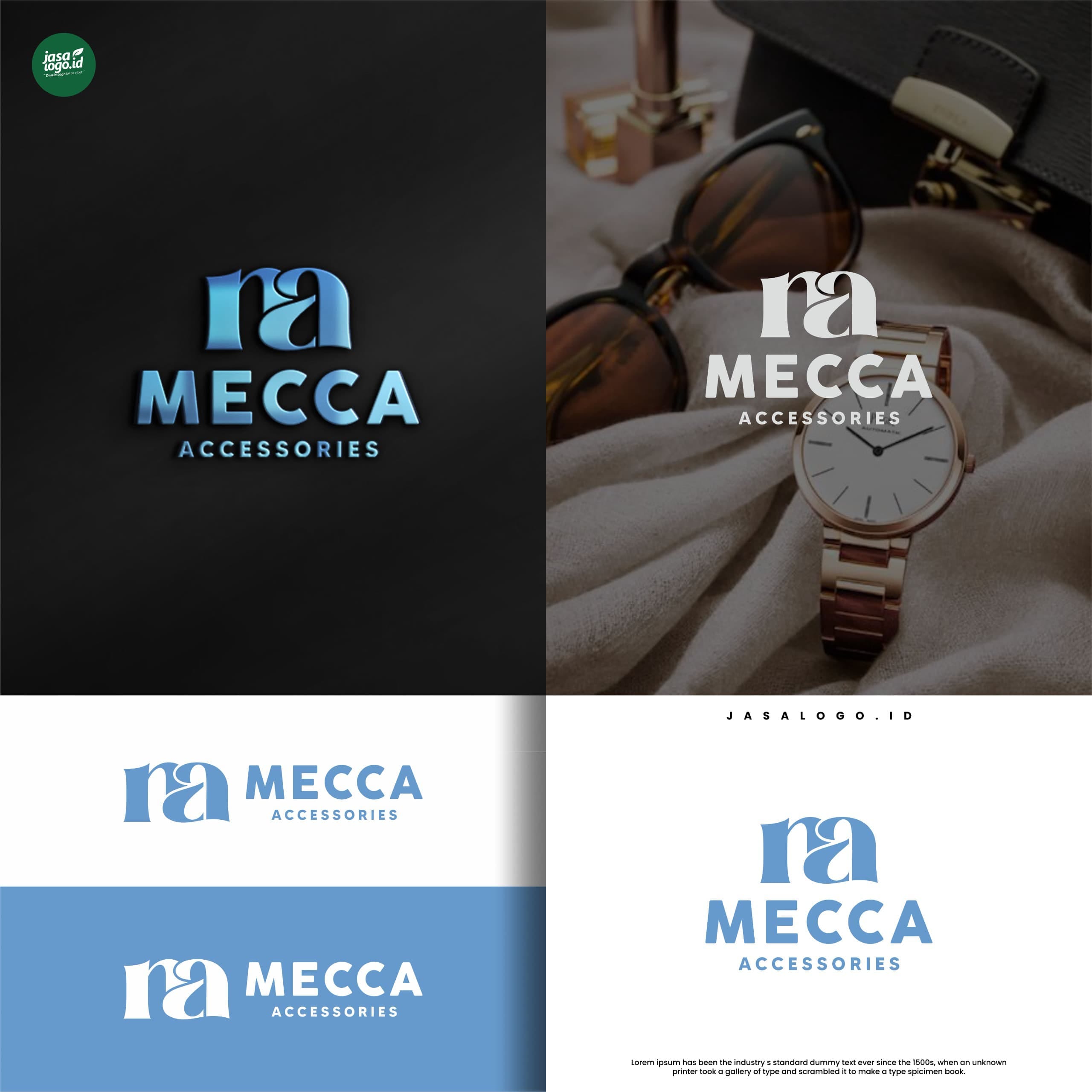 Peran dan Kesan Warna Biru Muda dalam Logo Modern