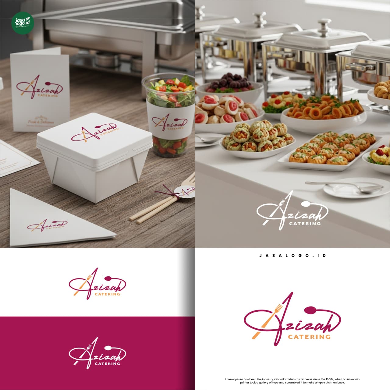 Logo Azizah Catering
