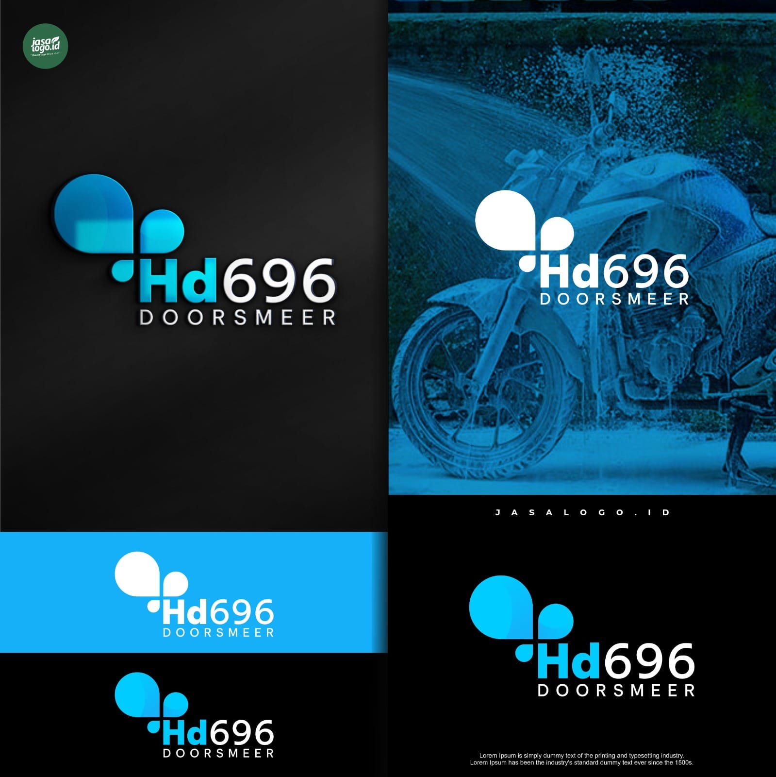 Strategi Visual dengan Ikon Abstrak Berulang dalam Desain Logo