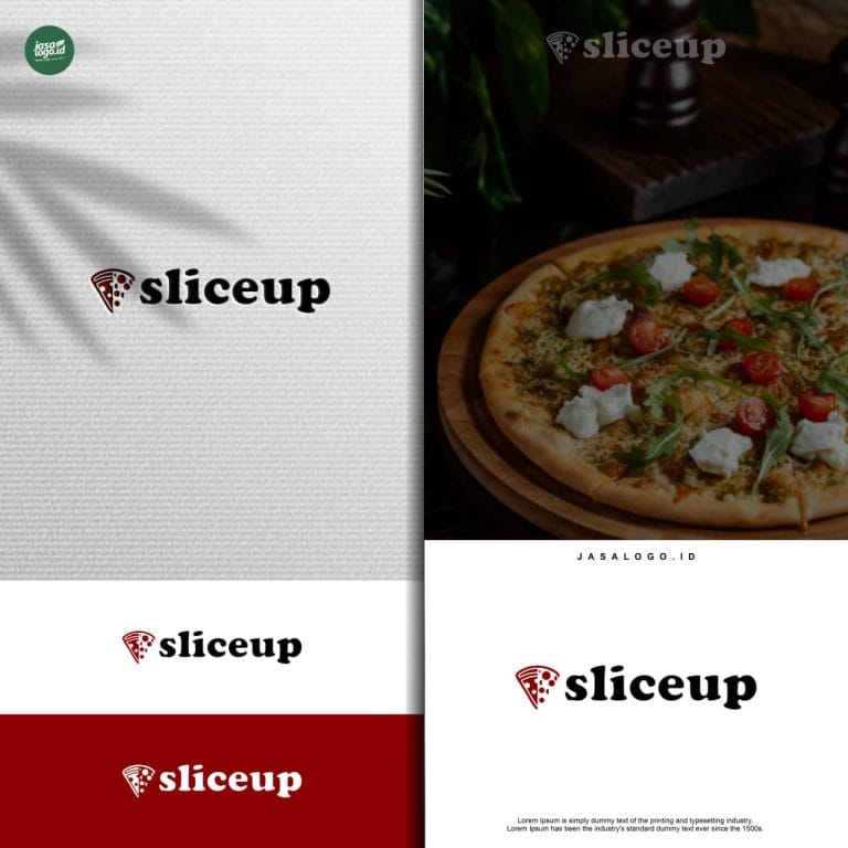 Desain Logo Makanan Sliceup