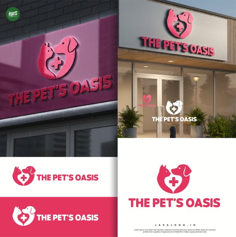 Desain Logo Klinik Hewan The Pet Oasis