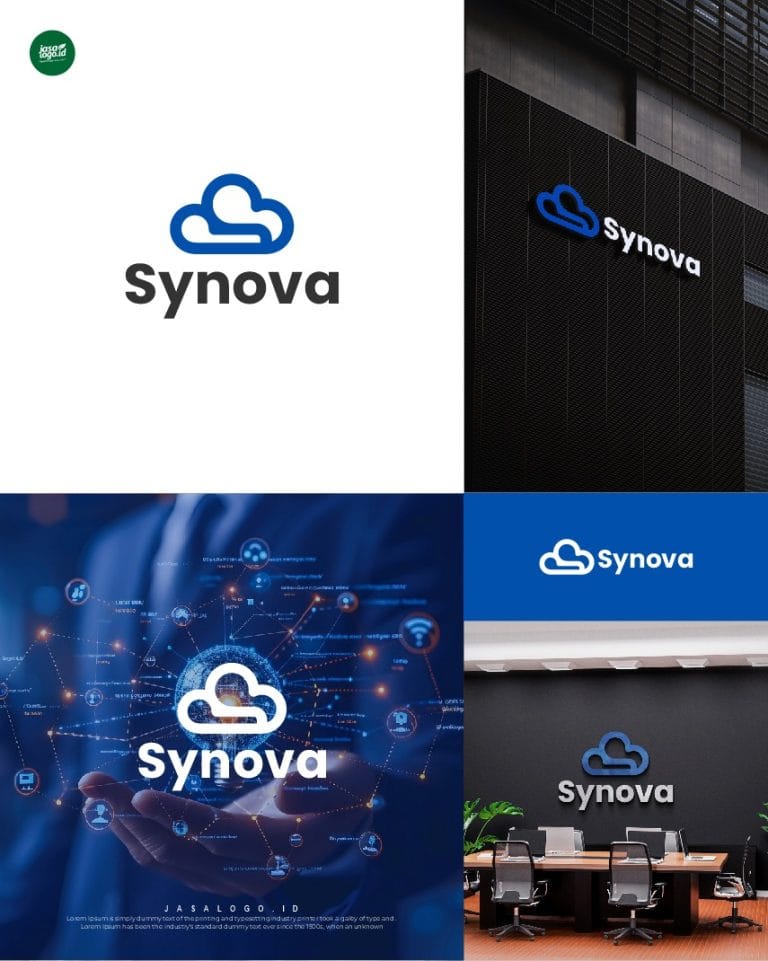 Simbol Modernitas Warna Biru dalam Desain Logo Teknologi