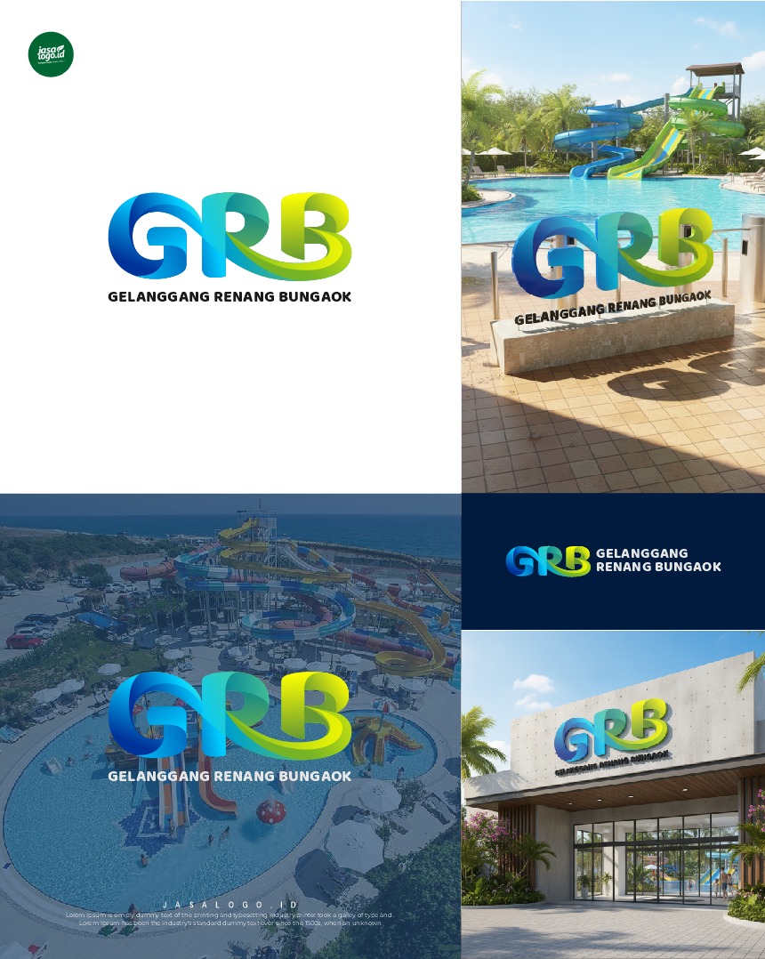 Desain Logo Kolam Renang Klien GRS